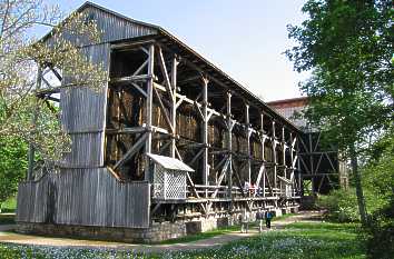 Gradierwerk an der Unteren Saline in Bad Kissingen