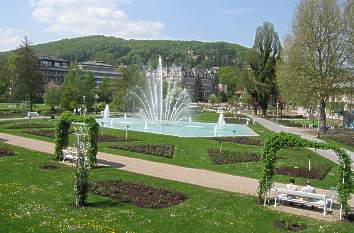 Großer Springbrunnen Rosengarten Bad Kissingen