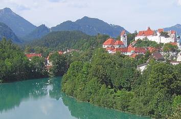 Stadtpanorama von Füssen an der Lech