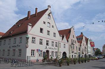 Bürgerhäuser in der Theresienstraße in Ingolstadt