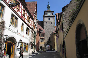 Weißer Turm Georgengasse Rothenburg