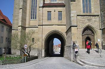 Gate under Saint Jakob's Church in Rothenburg