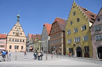 Ratstrinkstube und Patrizierhäuser in Rothenburg