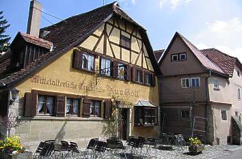 Medieval drinking room in Rothenburg