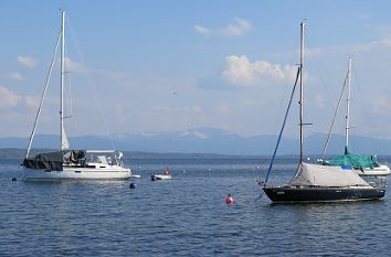 Starnberger See mit Alpen