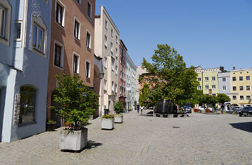 Hofstatt und Roter Turm Wasserburg am Inn