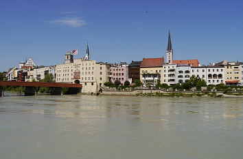 Blick auf Wasserburg am Inn