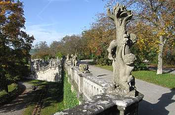 Skulpturen im Barockgarten der Würzburger Residenz