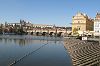 Prag: Moldau mit Karlsbrücke und Burg