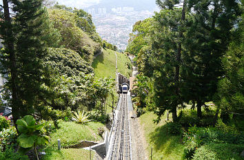Bergbahn zur oberen Station auf dem Penang Hill