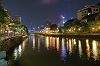 Singapore River bei Nacht