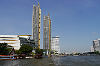 Wolkenkratzer Chao-Phraya-Fluss Bangkok