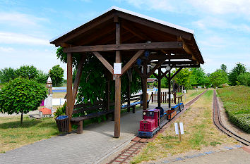 Bahnhof Parkeisenbahn Miniaturpark Elsterwerda