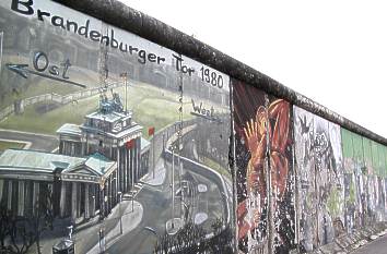 East-Side-Gallery an der Berliner Mauer