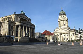 Gendarme's market with concert house and French cathedral