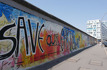 East-Side-Gallery an der Berliner Mauer