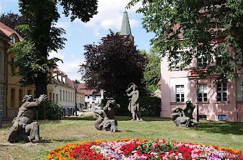 Skulpturen auf der Dominsel in Brandenburg an der Havel