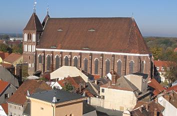 Blick auf die Kirche St. Nikolai in Luckau