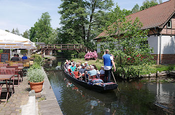 Kahn im Spreewald in Lehde