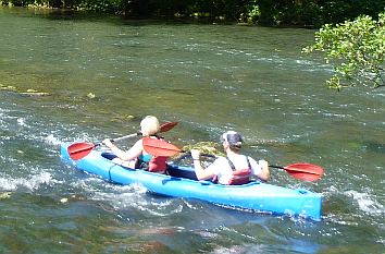 Kanufahren auf der Wiesent