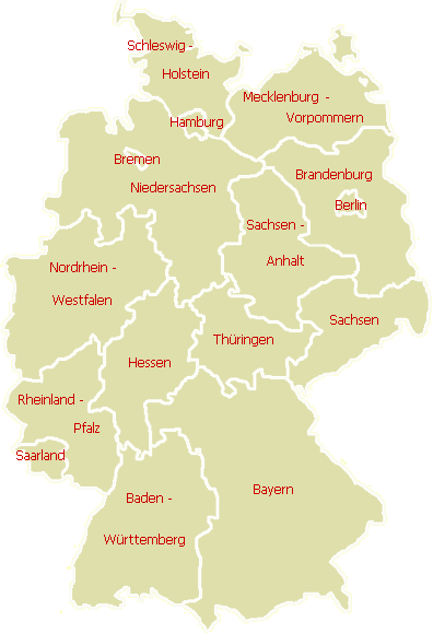 Bundesländer in Deutschland