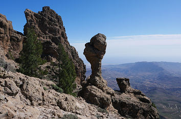 Felsenlandschaft am Morro de la Agujereada auf Gran Canaria