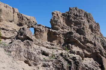 Felsentor am Morro de la Agujereada auf Gran Canaria