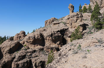 Felsenlandschaft am Morro de la Agujereada auf Gran Canaria