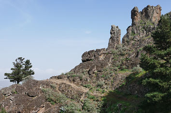 Landschaft Los Roquetes bei San Mateo auf Gran Canaria