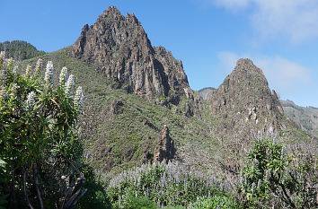 Roque Grande und des Roque del Pino auf Gran Canaria (Tenteniguata)