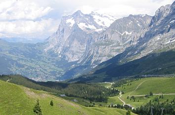 Blick ins Tal von Grindelwald