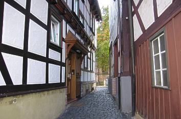 Gasse am Kirchplatz in Alsfeld