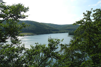 Blick vom Baumkronenpfad zum Edersee