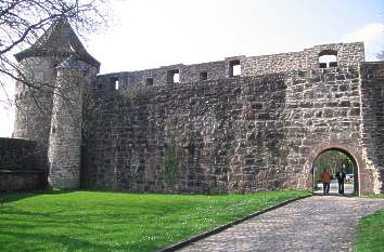 Wehrmauer Burg Hirschhorn