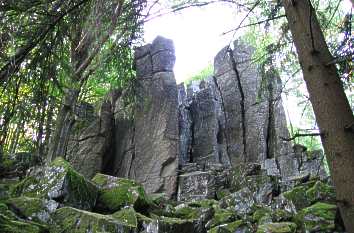 Steinwand in der Rhön