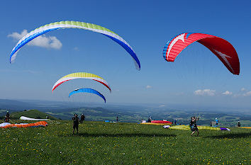 Paragliding auf der Wasserkuppe