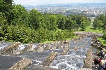 Blick vom Herkules in Kassel-Wilhelmshöhe