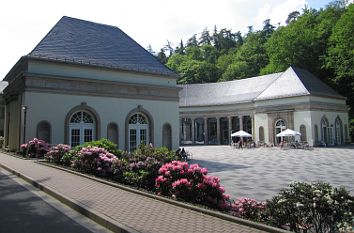 Wandelhalle mit Quellenmuseum in Bad Wildungen