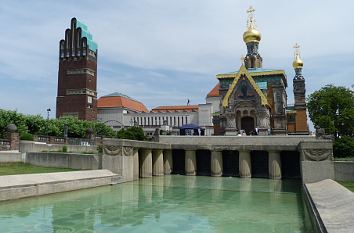 Hochzeitsturm + Russische Kapelle Mathildenhöhe Darmstadt