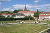 Blick auf Lustgarten, Schloss und Orangerie