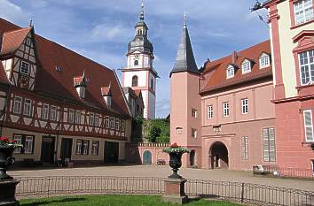 Innenhof des Schlosses in Erbach