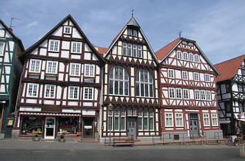 Fachwerkhäuser am Marktplatz in Fritzlar