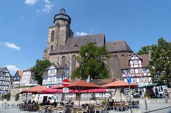Marktplatz und Kirche St. Marien Homberg (Efze)