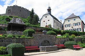 Kurpark an der Burgstraße in Lindenfels