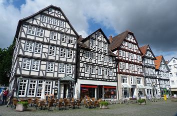 Fachwerkhäuser am Markt in Melsungen