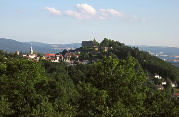 Blick auf die Stadt Lindenfels im westlichen Odenwald