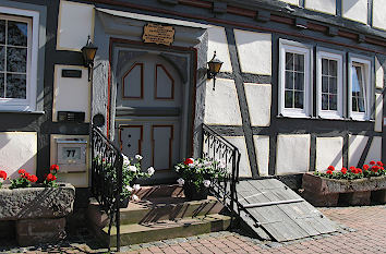 Hauseingang Fachwerkhaus Steinau an der Straße