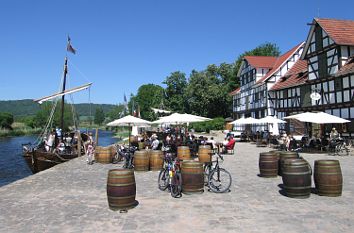 Schlagd: Werra-Hafen in Wanfried