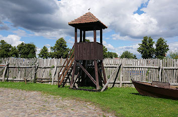 Palisaden und Wachturm Hanseviertel Demmin