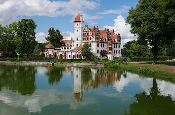 Dorfteich und Schloss Basedow